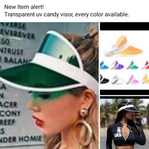 Transparent uv candy visor
